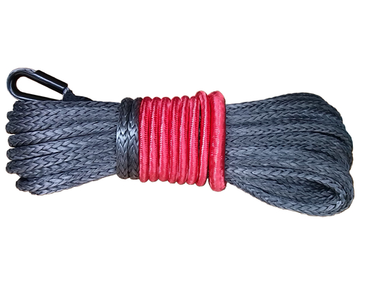 corda sintética qualidade segura da cor do cinza de 10mm x de 28m para 4x4 os guinchos, guinchos do caminhão